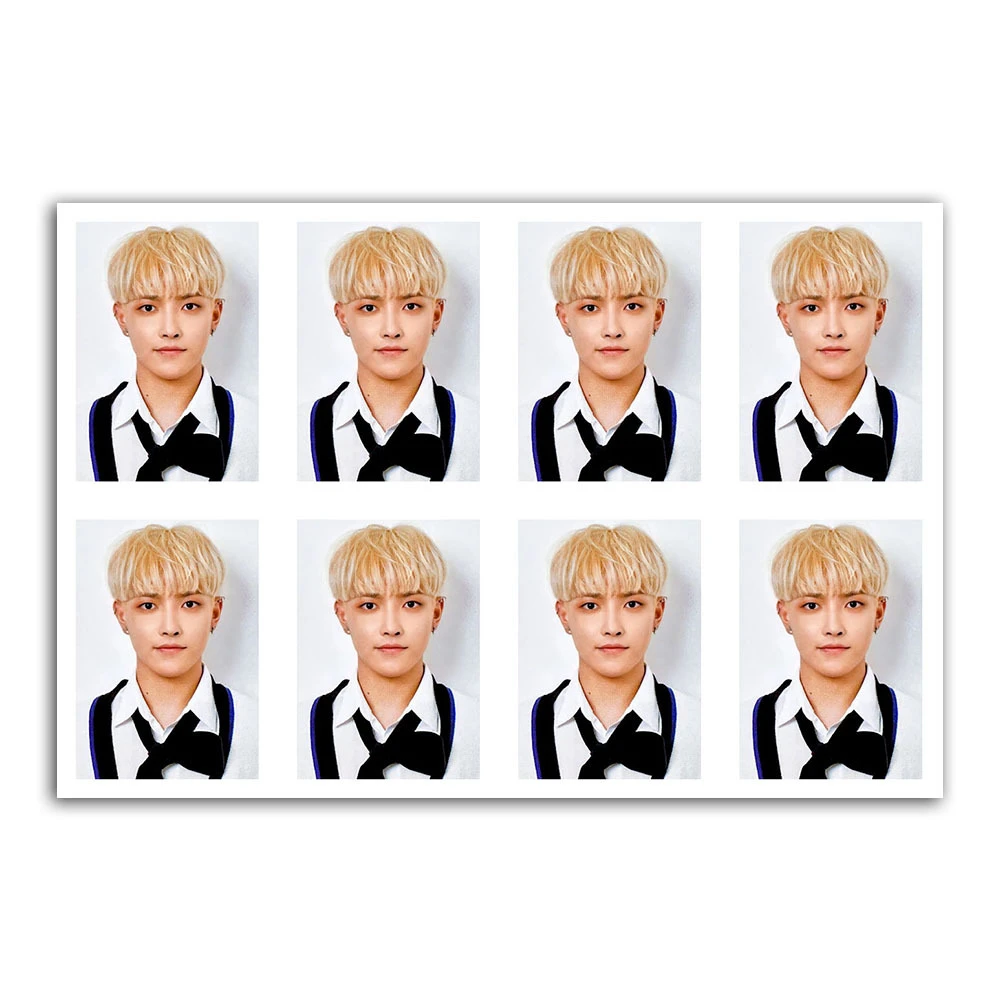 KPOP ATEEZ 2nd ATINY FANKIT One Inch ID Photo MINGI WOOYOUNG