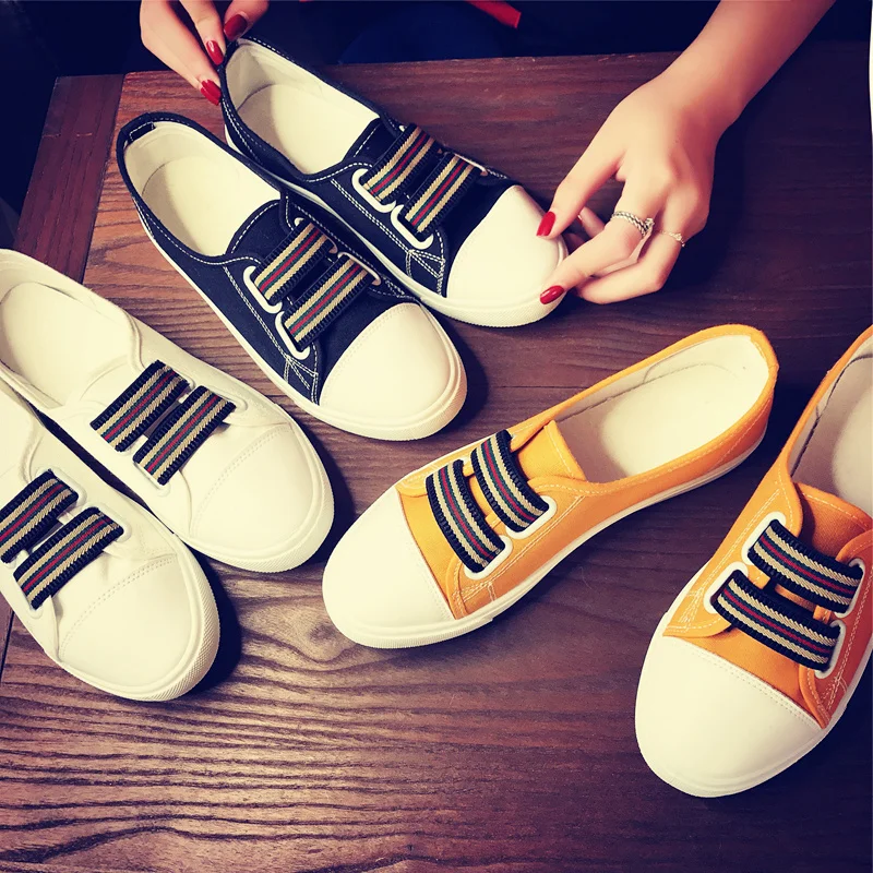 

2023 summer and autumn fashion ladies color blocking flat bottom soft bottom non-slip casual shoes 1482