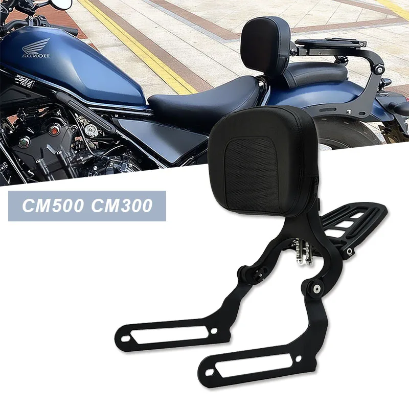 

Folding Rear Seat Luggage Rack Fender Cargo Shelf Passenger Bar Backrest for Honda Rebel 2017-2021 CMX 300 500 CMX300 CMX500