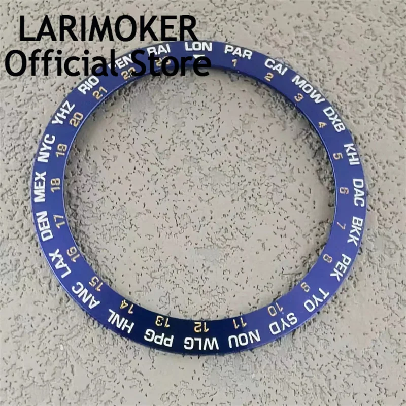 LARIMOKER high quality 38mm titanium bezel insert fit 40mm watch case