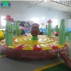 Hot Sales Inflatable Rodeo Bull Inflatable Manual Bull Riding Game Inflatable Bungee Bull With Circular Mattress For Kids 3