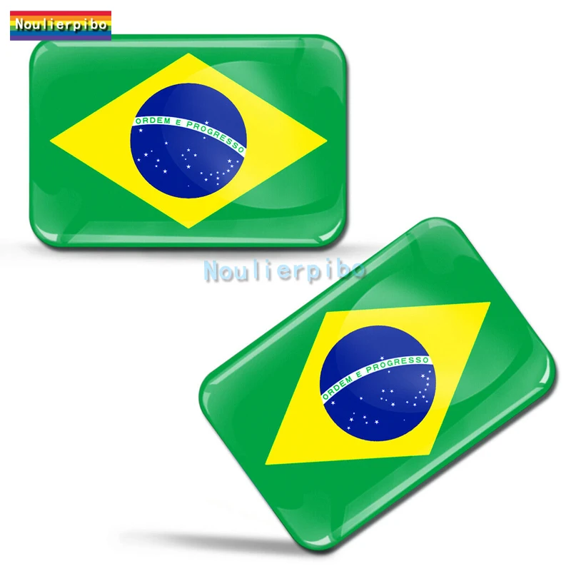 

3D Car Sticker Brazil Flag Sticker Epoxy Dome Sticker Car Window Bumper Motorcycle Laptop Mobile Phone Suitcase Vinyl Decal