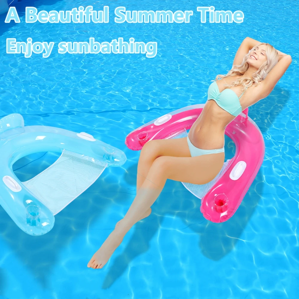 Water Hammock Recliner Inflatable Floating Swimming Mattress Sea Swimming pool Ring Party Toy hammock tube Pool mat For Swimming