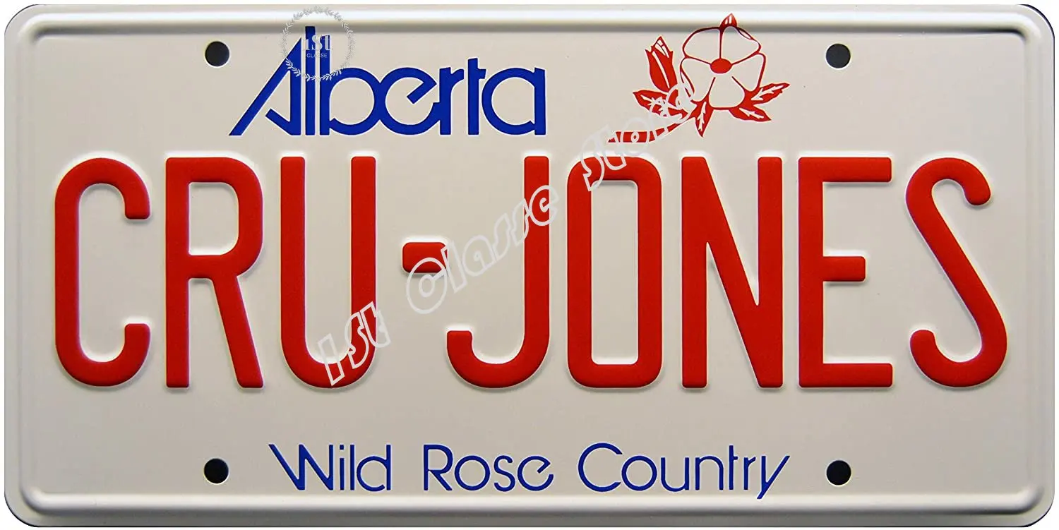 

Celebrity Machines Rad | Cru Jones | Metal Stamped License Plate