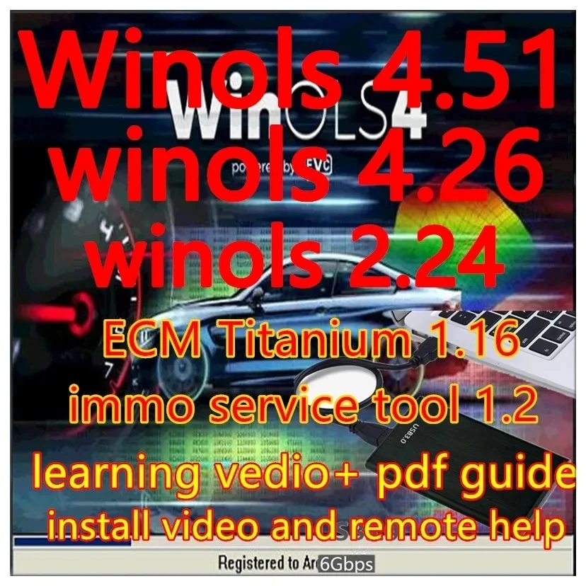 

2023 hot sale Winols 4.51 Winols 4.26 winols 4.24 With Plugins Auto Repair+ Ecm titanium 1.61+ Immo service tool v1.2+ New Damos