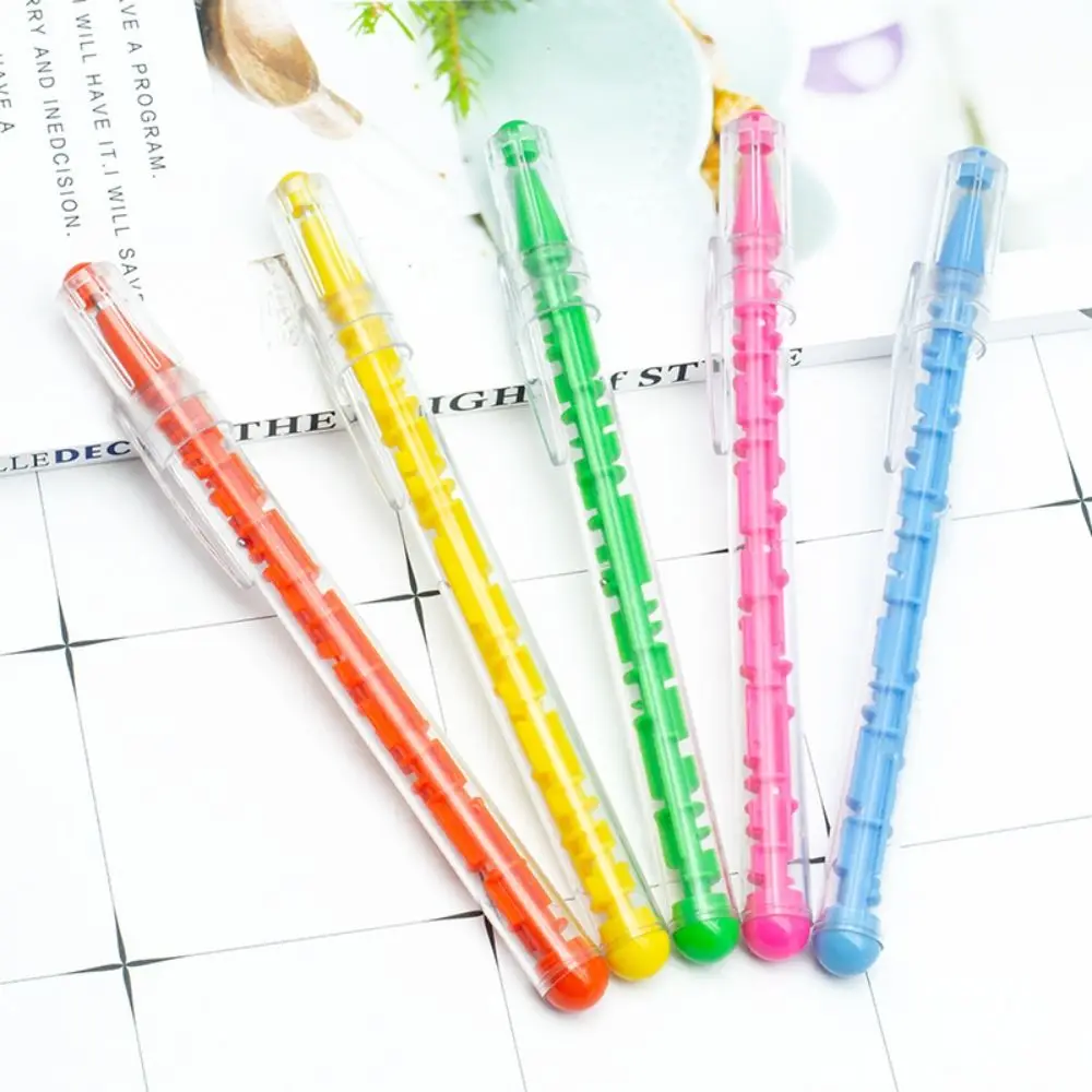 

4Pcs Writing Smoothly Puzzle Ballpoint Pen Novelty Stationery Quick-Drying Maze Signature Pen Toy Pen Relax Mood Neutral Pen