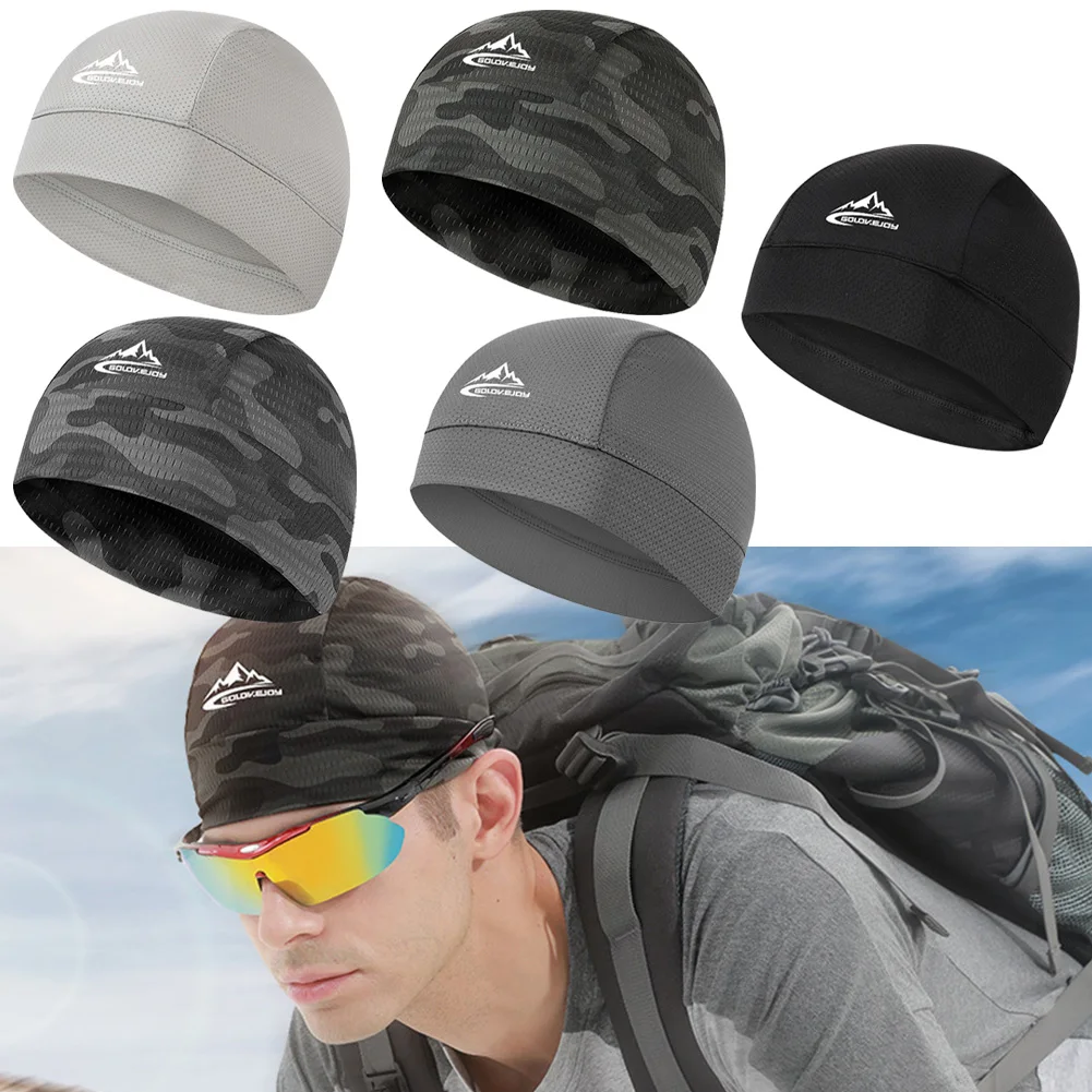 

Quick Drying Cycling Cap Motorcycle Helmet Liner Bike Summer Riding Anti-sweat Hats Mesh Bicycle Hat Windproof Sport Cycling Cap