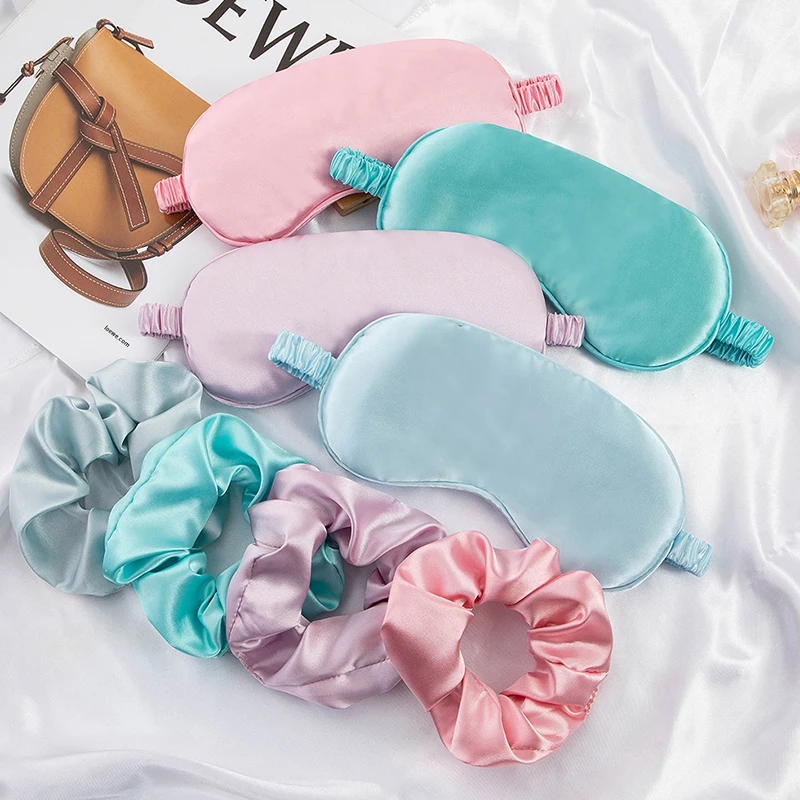 1/2Pcs Eye Mask For Sleeping Cover With Elastic Strap Effective Shading Blindfold For Women Men Travel Eyepatch Relax Eyeshade 3