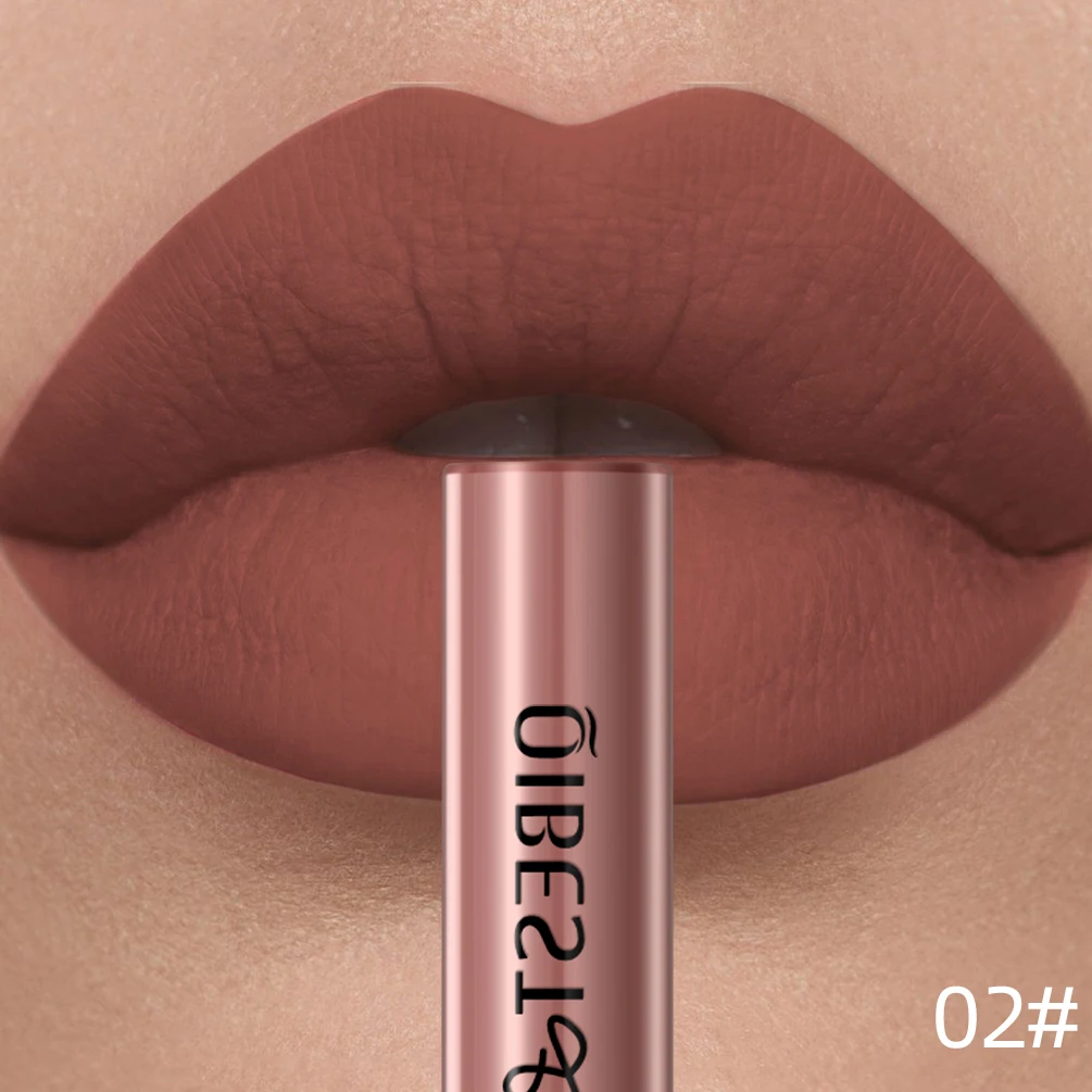 Velvet Matte Nude Waterproof Lip Gloss – Long-Lasting Pigmented Lip Tint