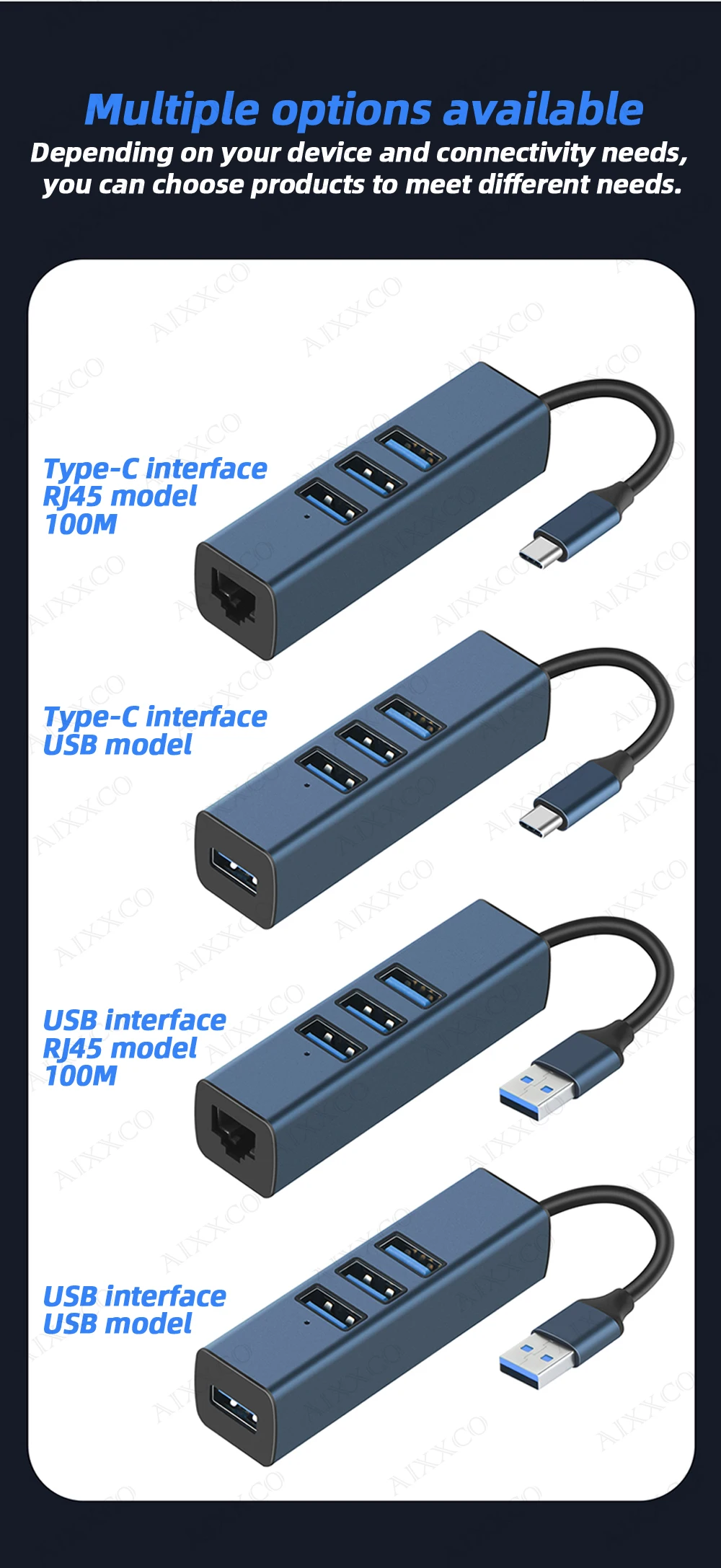 Multi USB 3.0, Hub 3.0, Acessórios para computador com RJ45