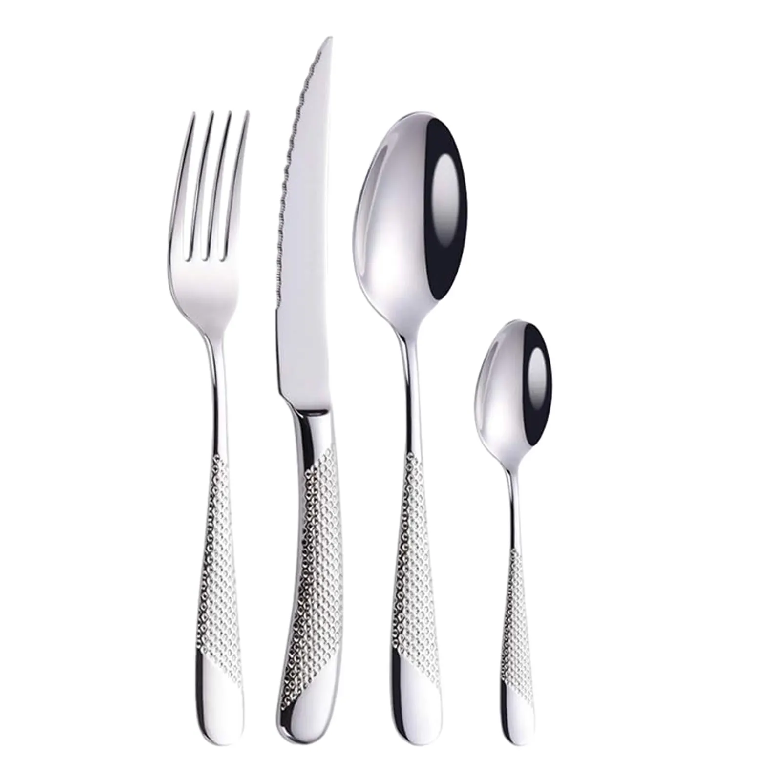 

24pack/lot Complete Stainless Steel Cutlery Set Any Occasion And Easy To Clean Wide Application