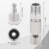 Airbrush Quick Disconnect Coupler Release Fitting Plug, 6pcs 1/8 in BSP Male and Female Connections Adapter Air Brush Accessory 2