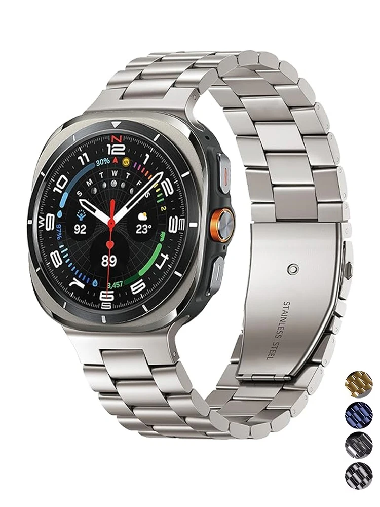 Elegant Stainless Steel Metal Strap