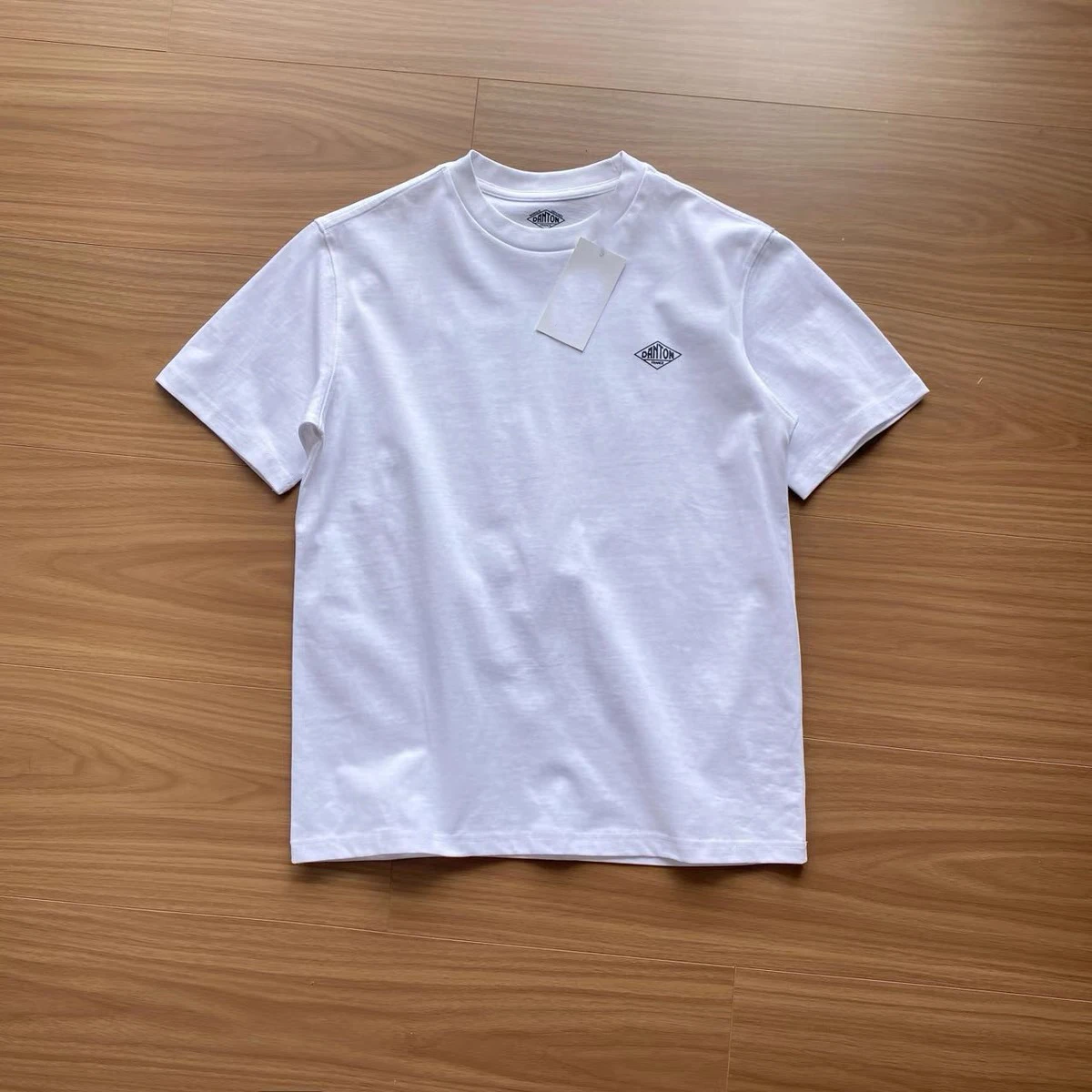 Dan Japanese Front Shoulder Printed Ton Short-sleeved Bottoming Shirt T-shirt Men's Crew Neck Cotton Heavy Half-sleeved Top cotton short sleeved shirt mens training tshirt