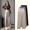 Maternity Pants Spring and Autumn Thin Section Low-waisted Wide-legged Pants Spring and Autumn New Casual Fall Pants 1