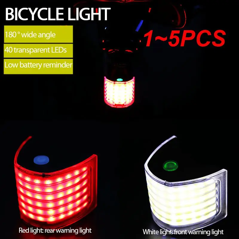 

Задний фонарь для езды на велосипеде, 1-5 шт.