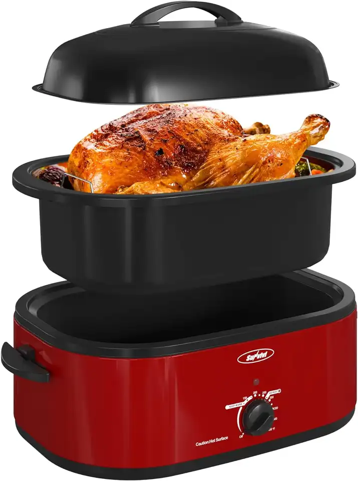 CozyHom 20 Quart Electric Roaster Oven for Turkey