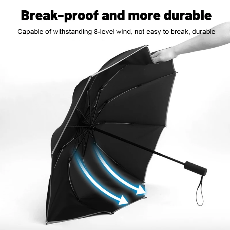 Windproof Double Layer Luxury Automatic Umbrella - Large, Durable, and Stylish
