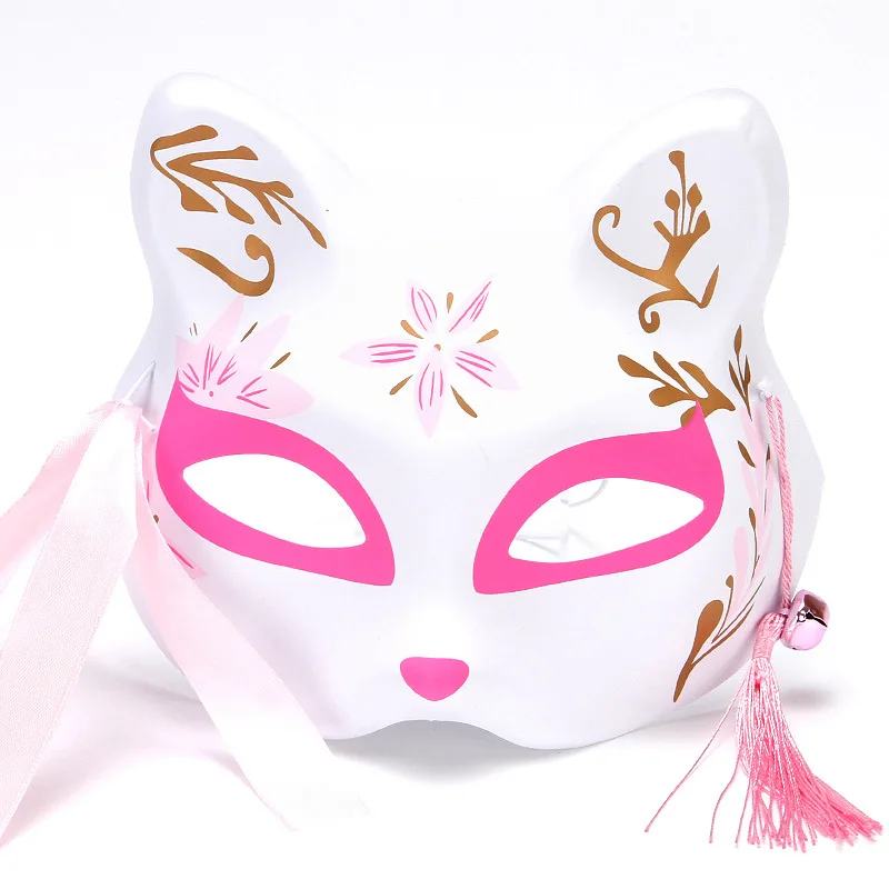 Rave Festival Maske Blister PVC Kabuki Kitsune Maske Japanische Fuchsmaske Festival Party Requisiten für Cosplay-Partys Anime-Conventions – Detail 10
