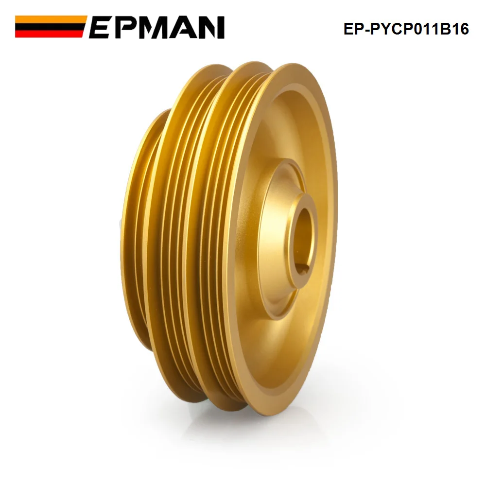 EPMAN Racing Light Weight Aluminum Crankshaft Pulley EP-PYCP011B16 For Honda Civic Si Integra B-Series 99-00