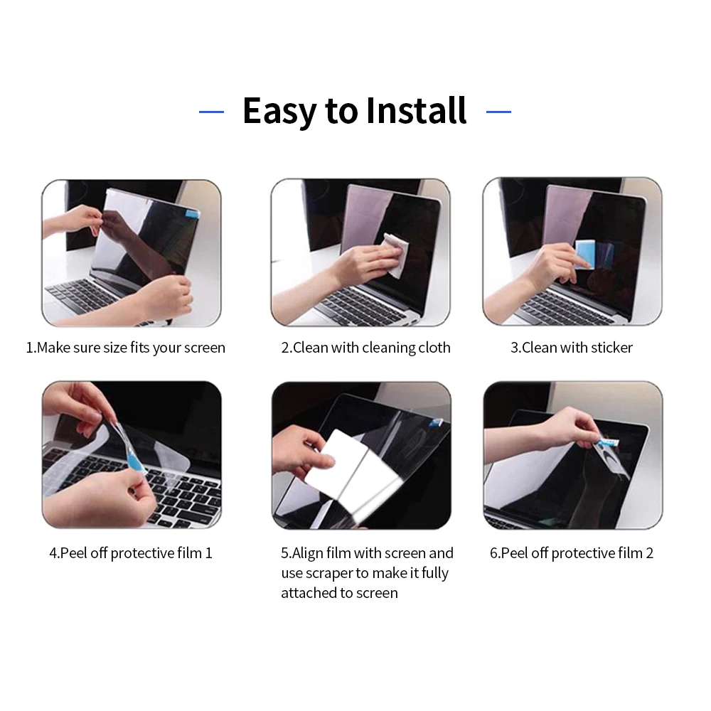 Laptop screen protector 16:9 Universal 21.5"/23"/23.8"/24" PC Laptop Blue Light Blocking Screen Protector Film High Transmittance/Anti Blue Light Filter