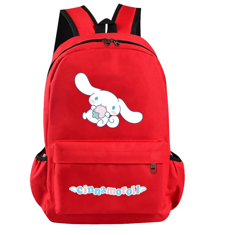 

Рюкзак Sanrio Cinnamoroll для мальчиков и девочек, детский школьный ранец, студенческий кавайный аниме рюкзак, легкая сумка