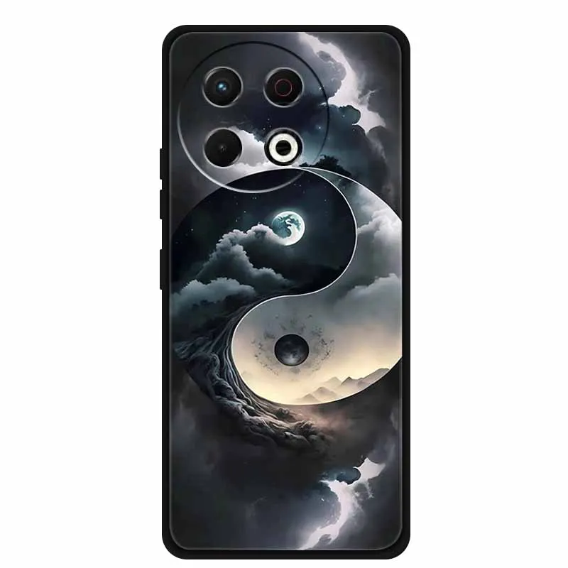 Black Silicone Soft Phone Case - Protective Back Cover