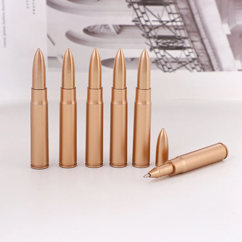 

5Pcs Bullet Shape Ballpoint Pen Students School Unique Writing Ball Pens Office