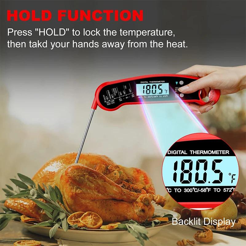 Waterproof Ultra-Fast Digital Meat Thermometer