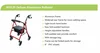 Mobility Aid Disabled Light Weight Seat Walker for Elderly Aluminum Shopping Rollator Walker with Seat RO520 3