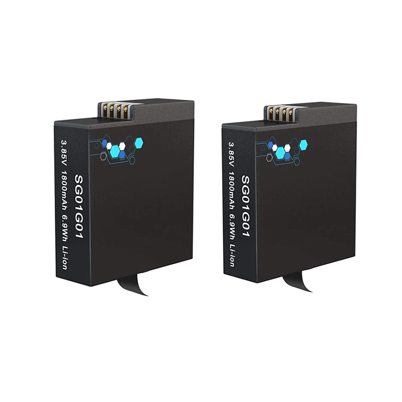 Batteria Per Gopro Hero 8 Gopro Hero 7 Balck Caricabatterie 1800Mah Per Gopro Hero 8 7 6 5 Accessori Per Fotocamere Sportive In Vendita