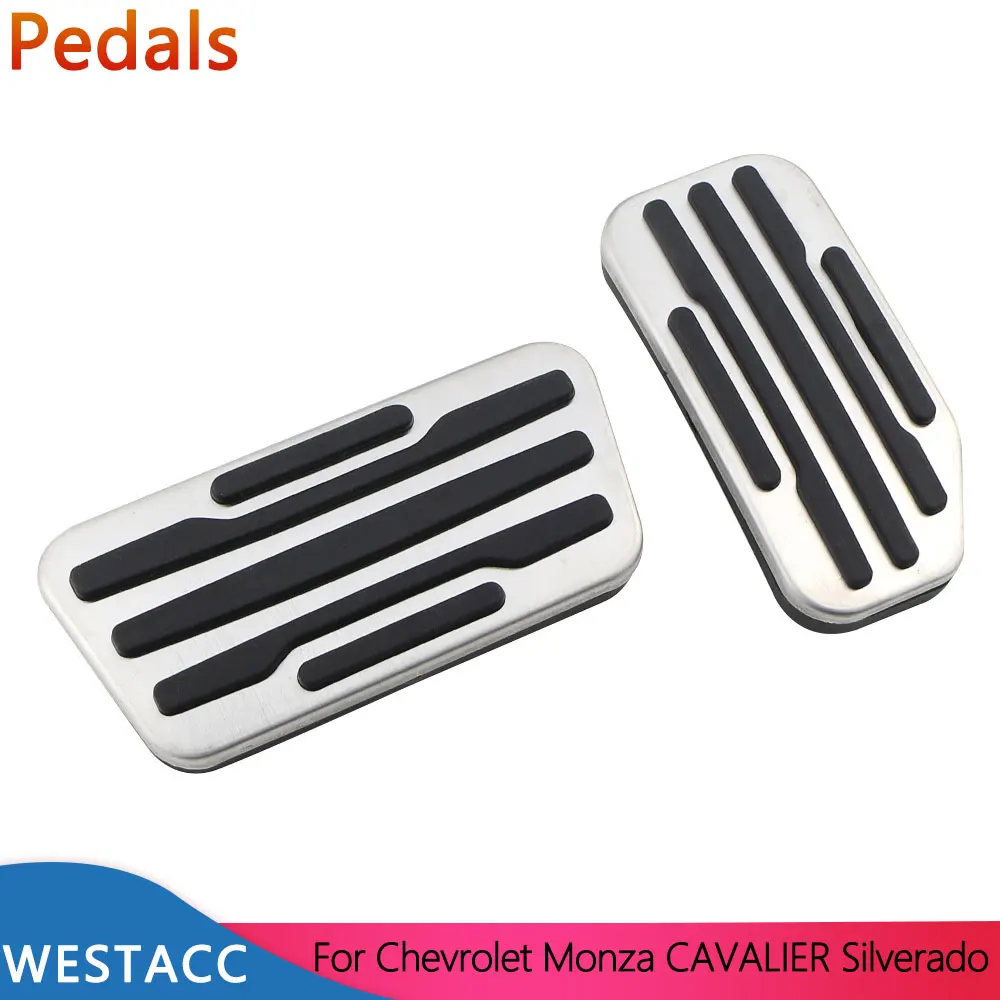 For Chevrolet Monza Silverado Cavalier AT Pedals Accelerator Gas Brake Clutch Pedal Cover Pad Accessories