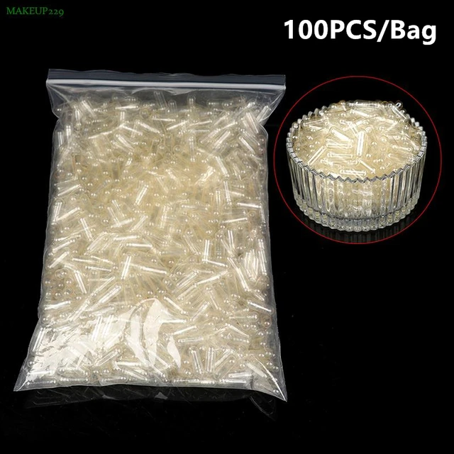 100PCS/Bag Standard Size 00#0#1# Empty Capsules Gelatin Clear Capsules Hollow Hard Gelatin Transparent Separated Joined Capsules: An Essential Addition to Your Health and Wellness Routine