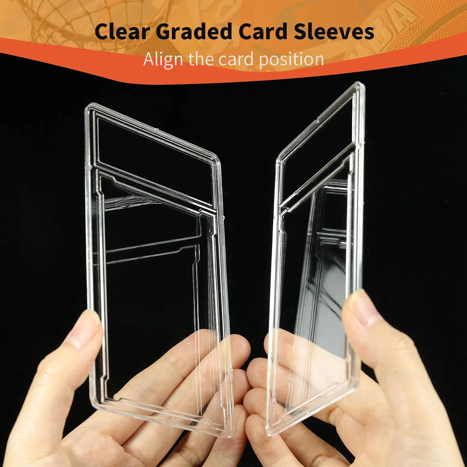 Graded Card Protectors - Hard Plastic Display Cases for PSA/BGS Slabs (5 or 10-Pack) - Fits Baseball, Sports & Yugioh Cards