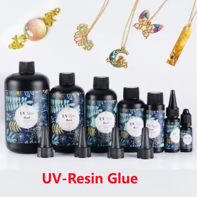UV Resin 100g Crystal Clear Hard Type UV Glue Ultraviolet Curing Epoxy For DIY Jewelry Making Craft Decoration