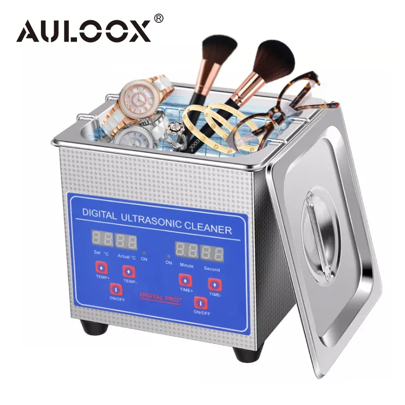 

1.3 Litre Digital LED Display Ultrasonic Baths 60W Ultrasound Cleaning Machine for Diamond Glasses Makeup Brush Denture Watches