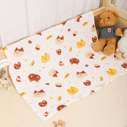 Plush Cotton Baby Swaddle & Bath Towel Blanket - Ultra - Soft 4 - Layer Gauze (Style 13)