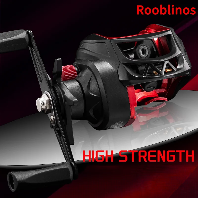 Moulinet casting ultra-léger Rooblinos BR - Frein max 8kg pour pêche du brochet sandre et black-bass au leurre