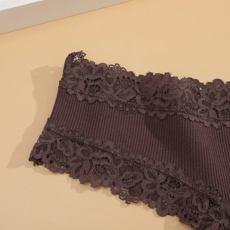 3 Teile/satz Frauen Baumwolle Höschen Floral Spitze Brasilianische Höschen Sexy Low Taille Dessous Weibliche Weiche Unterwäsche Solide T-Zurück Bikini – Detail 20