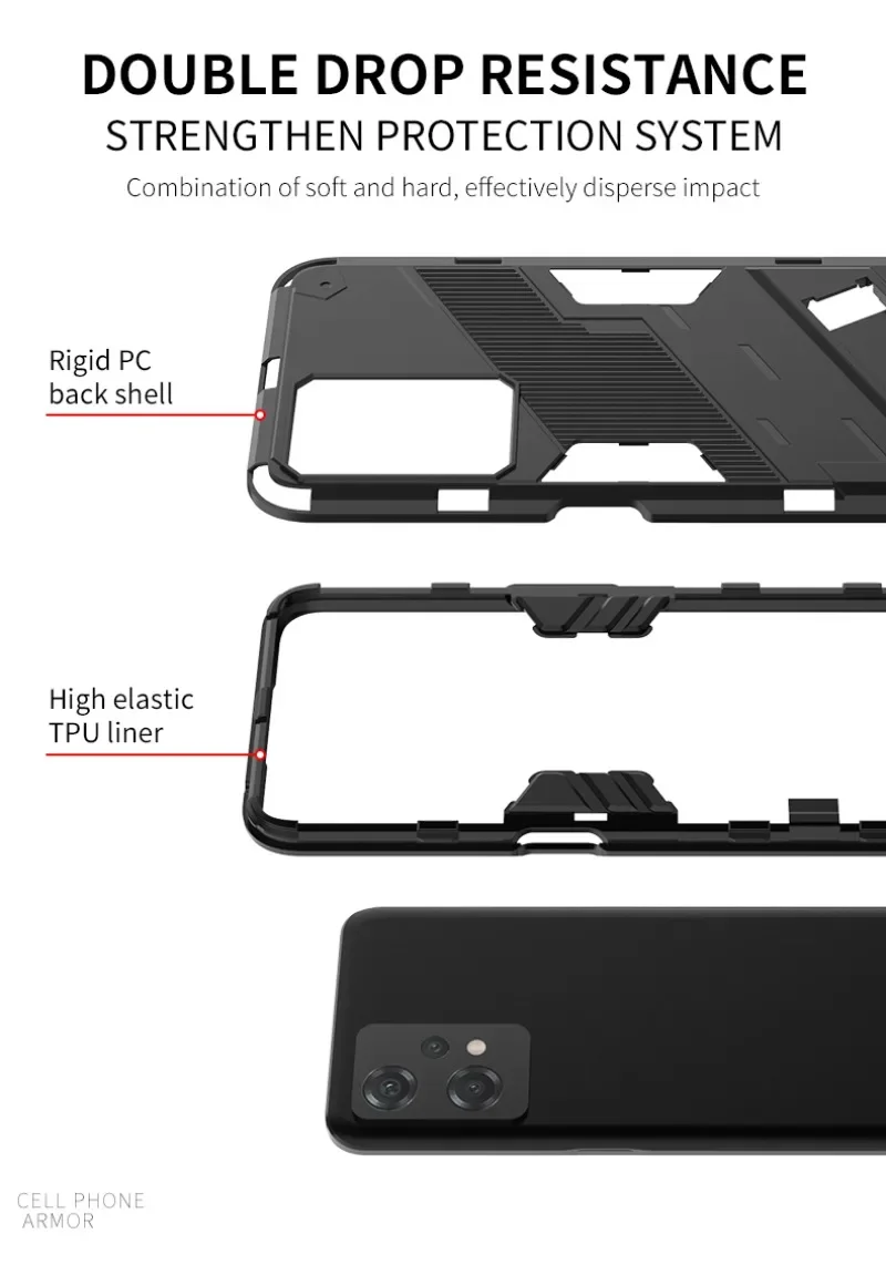 Shockproof Armor Bumper Case - Punk Design