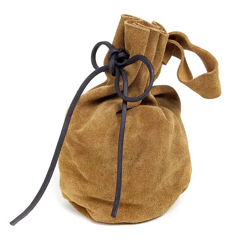 남녀공용 중세 헌터 웨이스트백 벨트 파우치, 레트로 스웨이드 동전 파우치, 아처 빈티지 포켓, 작은 가방, 코스튬 코스프레 액세서리