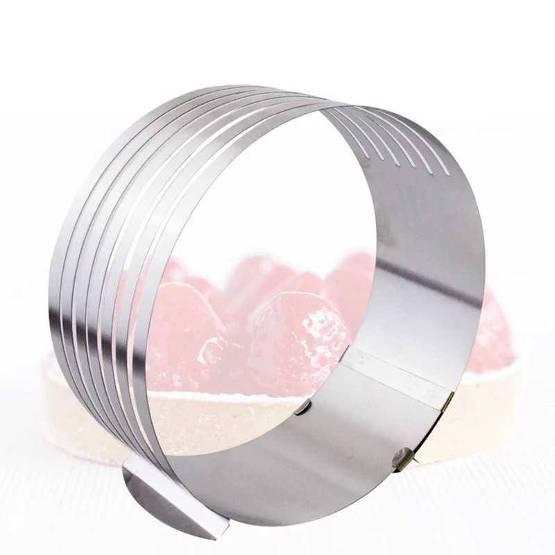 

Stainless Steel Adjustable Layered Cake Cutter Cake Ring Cake Slicer Cake Mold Toast Round Bread Cake Slicer Bakeware Baking