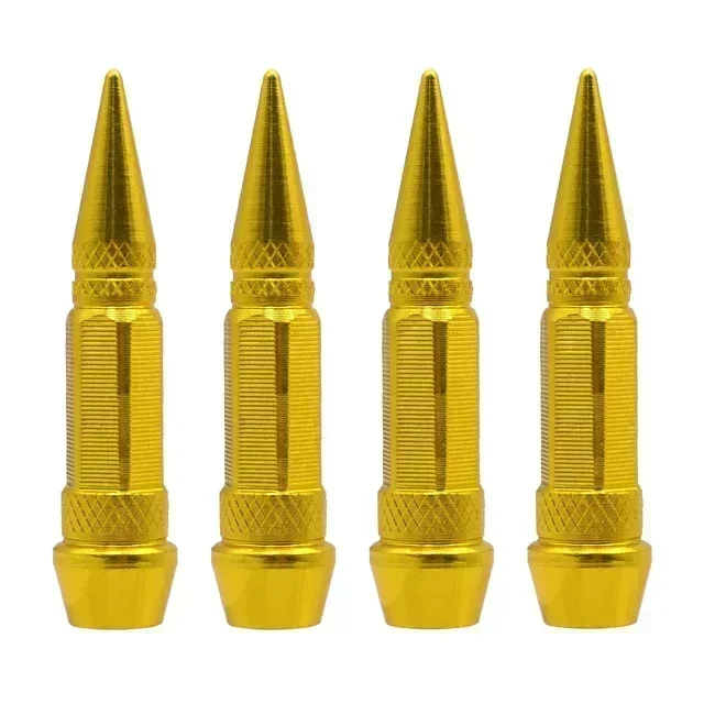 Universal Airtight Tire Valve Caps - Set of 4 for Cars, Motorcycles, and Bikes