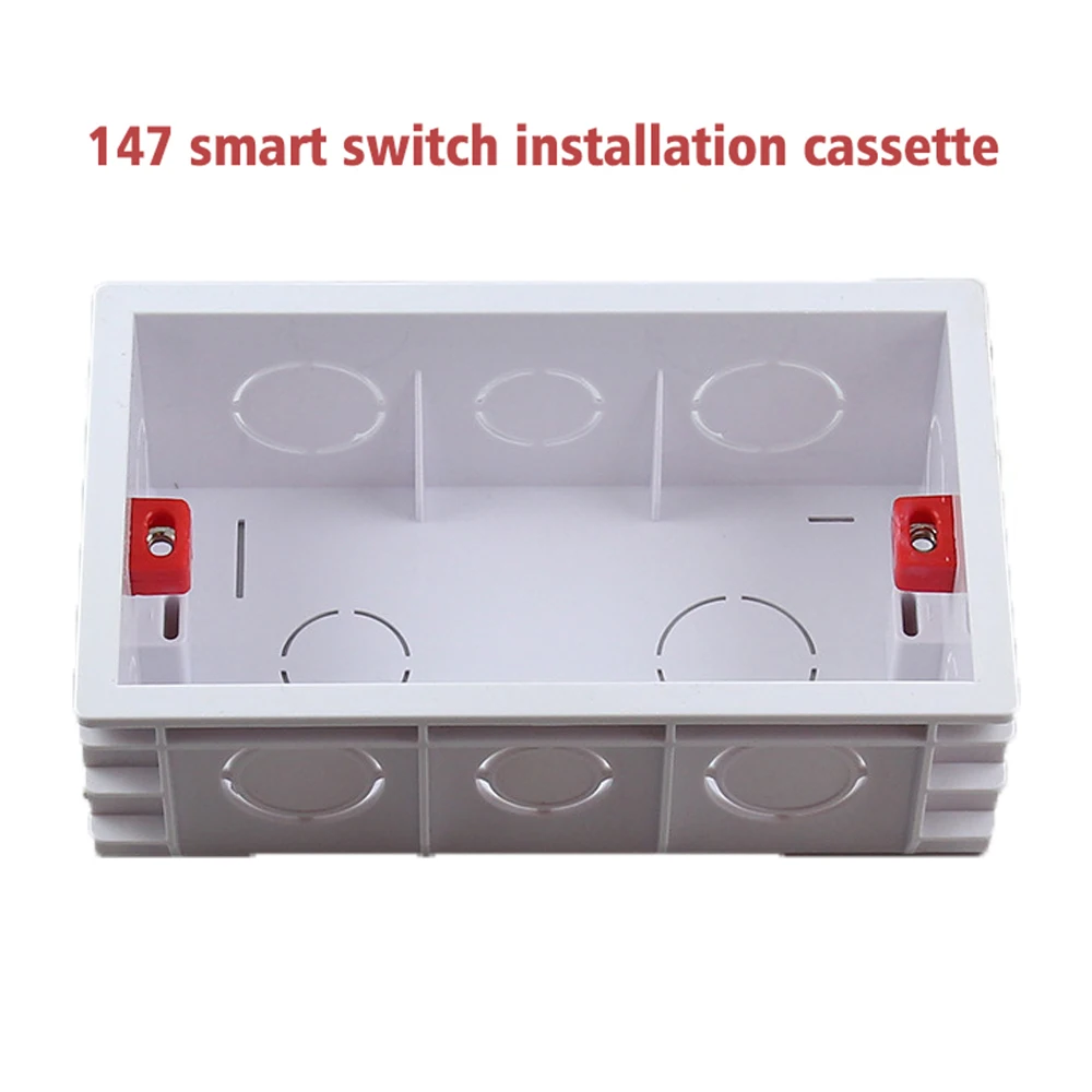 Universal Fire Retardant Junction Box 10gang Smart Switch Home Wall Bottom Box Cassete Espessado Pode Ser Conectado à Parede