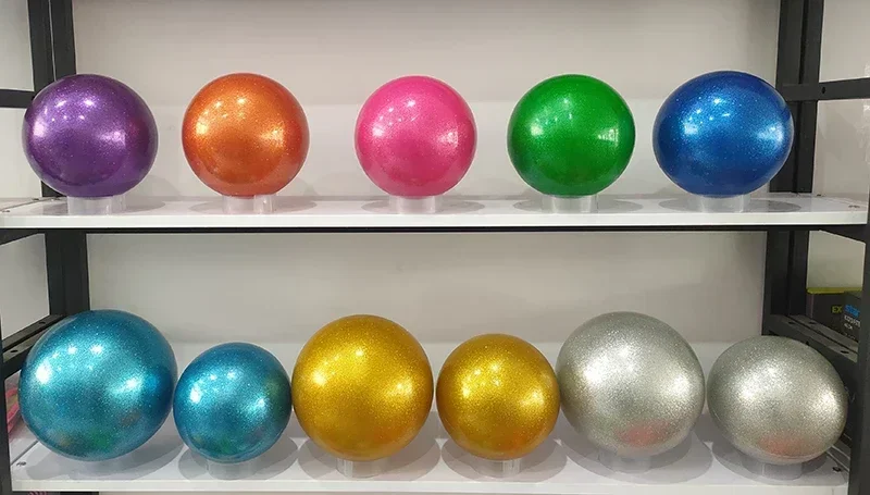 25cm Glitter Rhythmic Gymnastics Ball for Dance and Performance