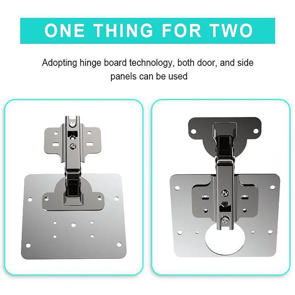 Description Picture 5 of item1/2/4/8PCS Hinge Repair Plate Resistant Stainless Steel Furniture Mounted Plate Cabinet Door Hinges Repair Mount Tool