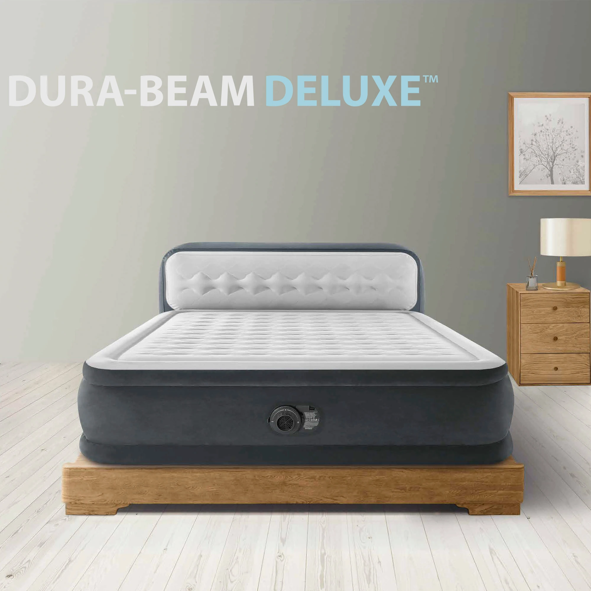 Headboard Intex Dura Beam Premium Pillow Top Queen INTEX Air Bed
