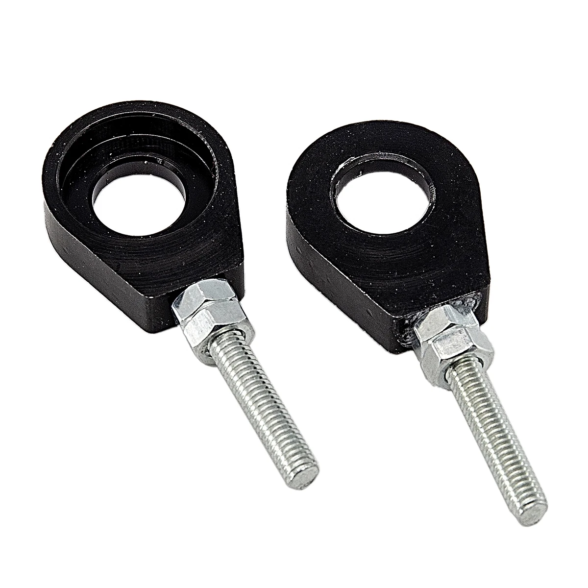 1 paar 7 Farben 12mm/15mm Hinterrad Achse Loch Kette Spanner Teller für Motorrad Modifikation teile Zubehör – Detail 10