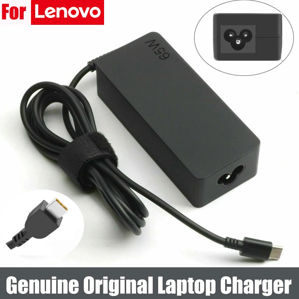 Laptop-USB-C-Charger-For-Lenovo-ThinkPad-65-Watt-20V-3-25A-Type-C-AC