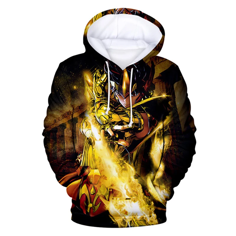 thumbnail image 1 of Sudadera con capucha con estampado 3D de Saint Seiya para hombre y mujer, suéter para niño, sudadera con capucha informal de moda para otoño e invierno, 1 of 5